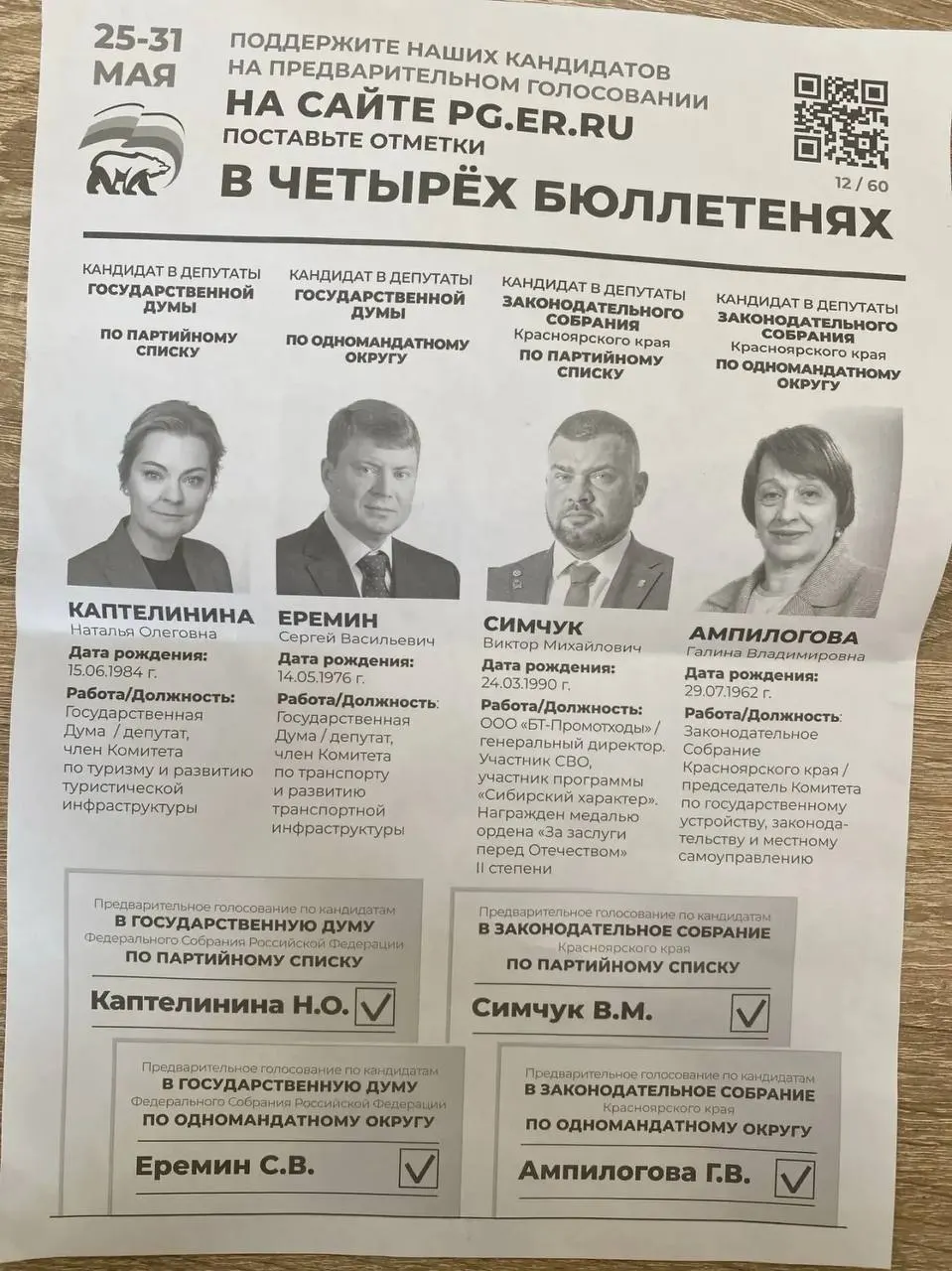 Администрации нескольких регионов рассылают предприятиям требования участвовать в праймериз «Единой России» и отчитываться об участии. В рассылках фигурируют конкретные кандидаты, в том числе человек, которого называют участником СВО и бывшим бойцом ЧВК.