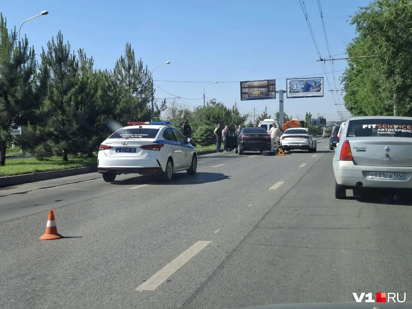ДТП&nbsp;на&nbsp;Первой Продольной спровоцировало крупную пробку в&nbsp;Волгограде