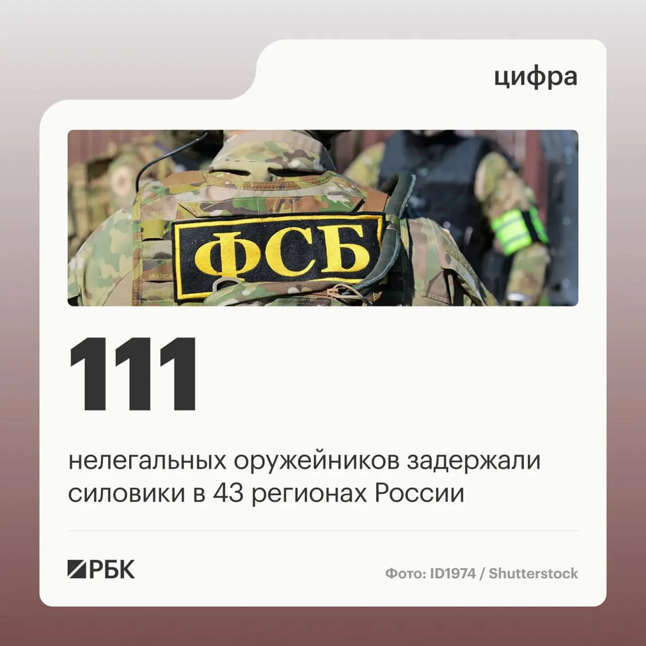 Силовые ведомства задержали 111 лиц, подозреваемых в незаконном обороте оружия, и ликвидировали 37 подпольных мастерских, где занимались переделкой и продажей оружия по всей стране.