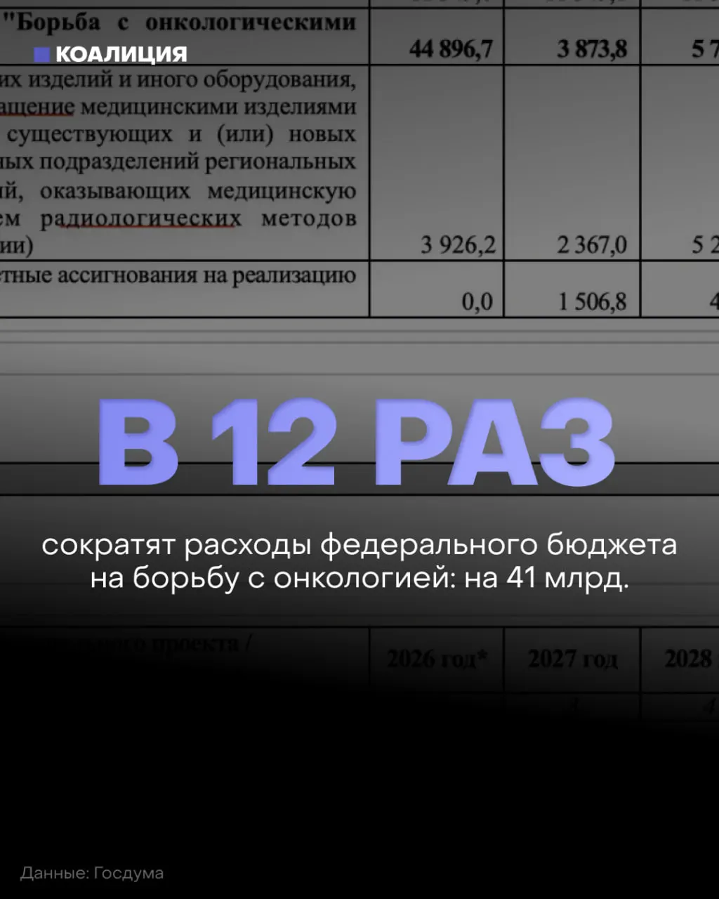 В проекте бюджета запланировано увеличение расходов на блокировку интернета и VPN, в то время как финансирование онкологических программ сокращается.